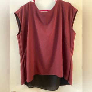 Ann Taylor •XL • Maroon and Black
